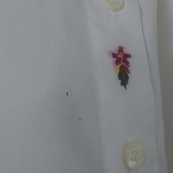 Vintage 90s Cabin Creek Blouse with Floral Embroidery AS IS - Picture 8 of 8